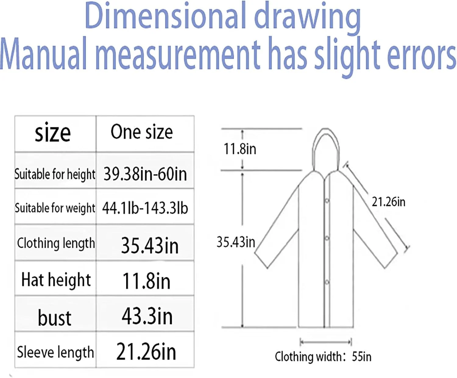 2 عدد پانچو بارانی بزرگسال، پانچو بارانی EVA برای زنان و مردان، ژاکت بارانی قابل استفاده مجدد، بارانی قابل بسته بندی برای ماهیگیری/مسافرت/شرایط اضطراری خانوادگی/بدون PVC با کلاه و آستین کشسان (سفید)