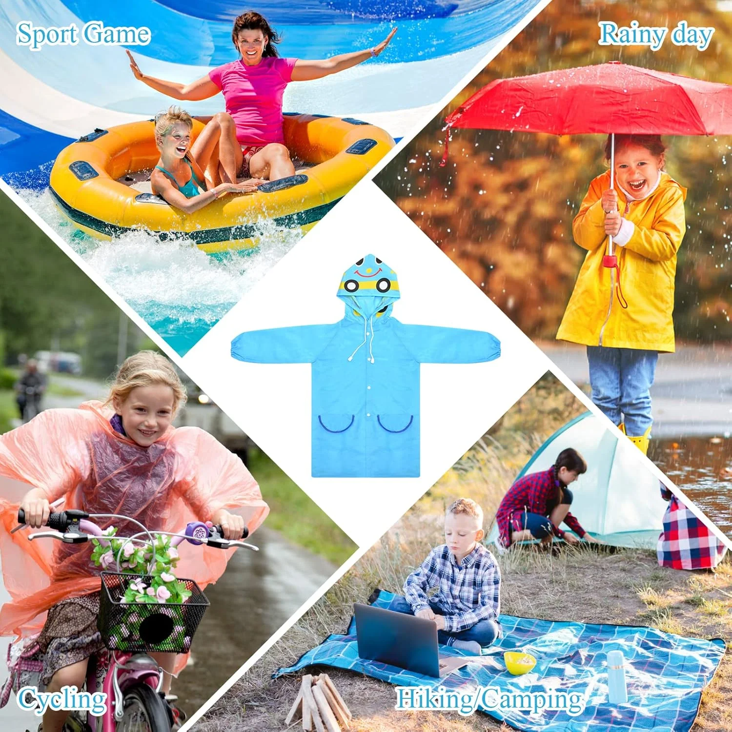 پانچو بارانی ضد آب Rundago برای پسران و دختران، بارانی کودکان، شنل بارانی ضد آب، بارانی کارتونی زیبا، بارانی های قابل استفاده مجدد، ژاکت بارانی پانچو بارانی ضد آب Rundago برای پسران و دختران، بارانی کودکان، شنل بارانی ضد آب، بارانی کارتونی زیبا، بارانی های قابل استفاده مجدد، ژاکت بارانی