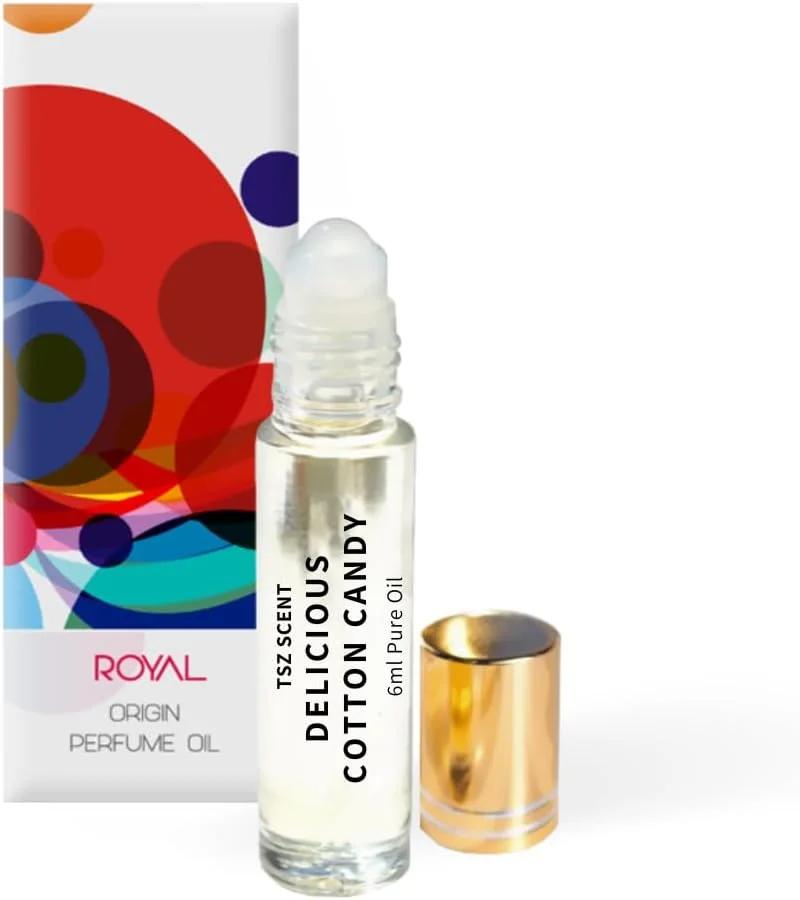 عطر روغنی تی اس زد با رایحه پشمک، ماندگاری طولانی، مخصوص بانوان، 6 میلی لیتر، رولی - شیرین و فریبنده، رایحه ای نرم و زنانه