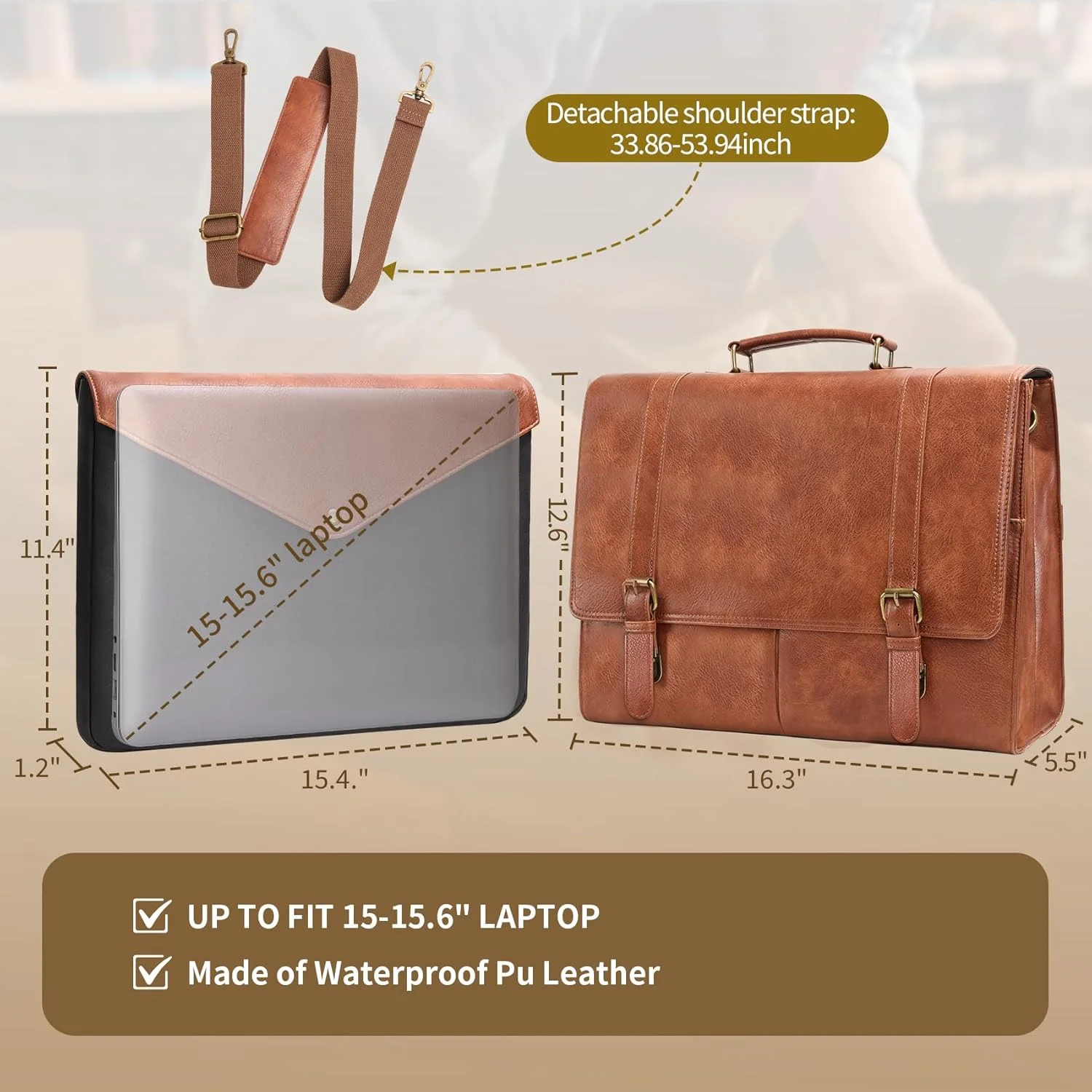 کیف پیام رسان چرمی مردانه ESTARER