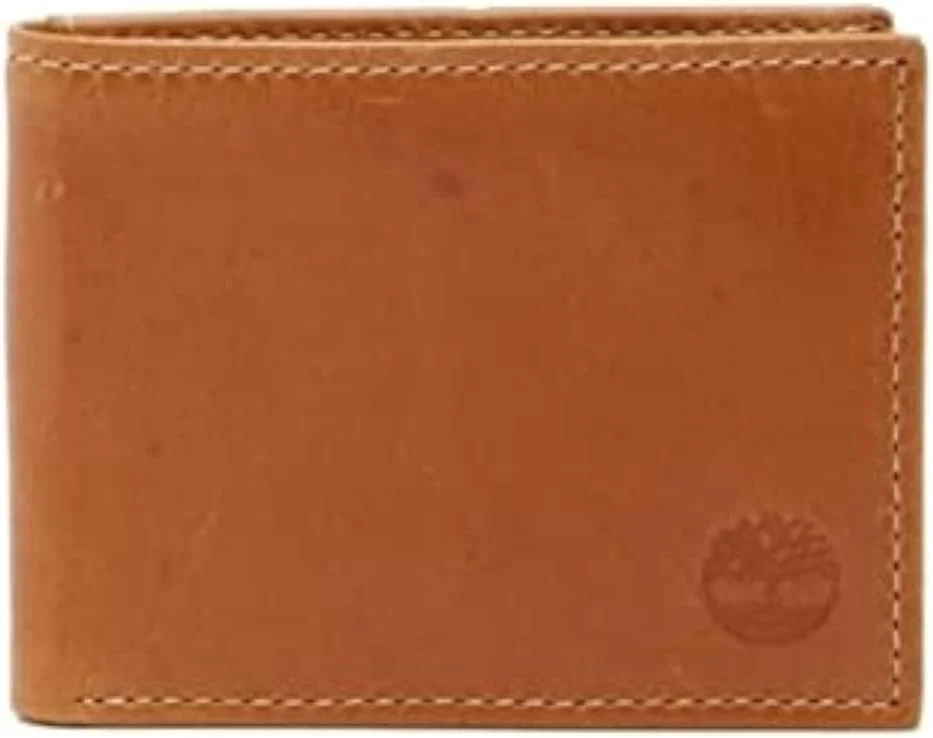 کیف پول چرمی باریک تاشو مردانه Timberland مدل Crazy Horse، قهوه ای سایز One Size