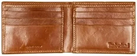 کیف پول چرمی باریک تاشو مردانه Timberland مدل Crazy Horse، قهوه ای سایز One Size