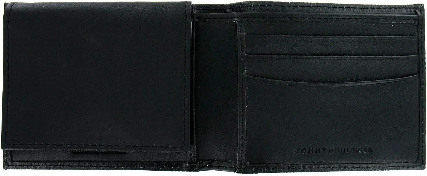 کیف پول مردانه تامی هیلفیگر مدل Bi-Fold مشکی