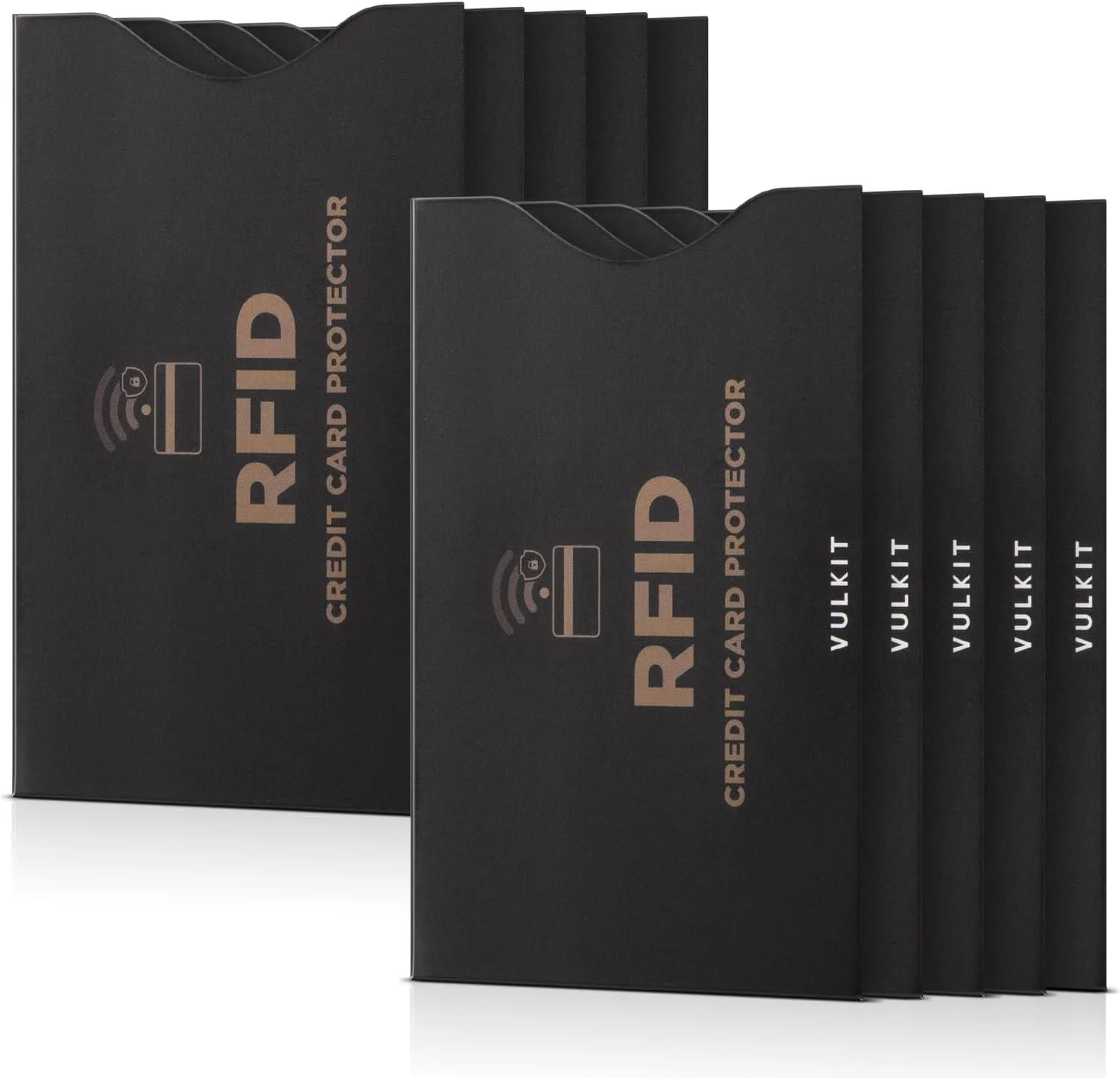 محافظ کارت ضد RFID ولکیت، 10 عدد محافظ کارت، محافظ های مسدود کننده RFID