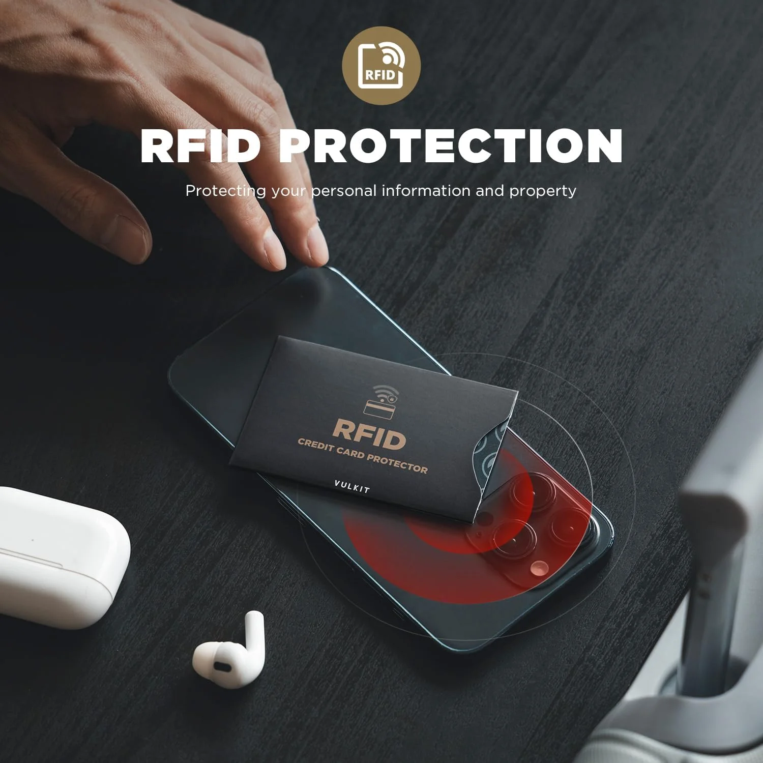 محافظ کارت ضد RFID ولکیت، 10 عدد محافظ کارت، محافظ های مسدود کننده RFID