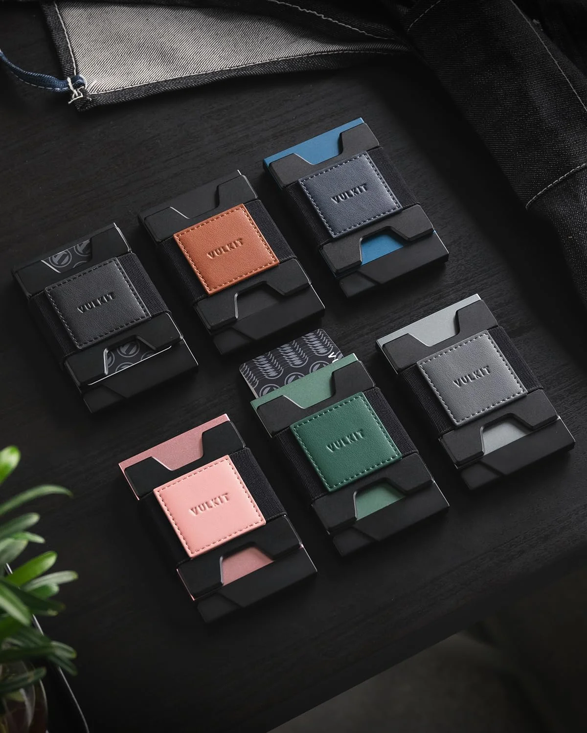 کیف پول مینیمالیستی VULKIT با قابلیت باز شدن سریع، جاکارتی باریک، محافظ RFID با صفحه پشتی قابل گسترش، مناسب برای نگهداری کارت و پول نقد