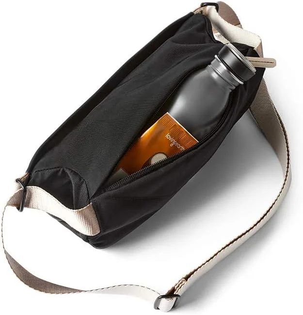 کیف کمری چرمی بلروی مدل Sling Mini Premium (4 لیتر، کیف کراس بادی چرمی، مناسب برای عینک آفتابی، تلفن، کیف پول و وسایل کوچک روزمره) - BlackSand کیف کمری چرمی بلروی مدل Sling Mini Premium (4 لیتر، کیف کراس بادی چرمی، مناسب برای عینک آفتابی، تلفن، کیف پول و وسایل کوچک روزمره) - BlackSand