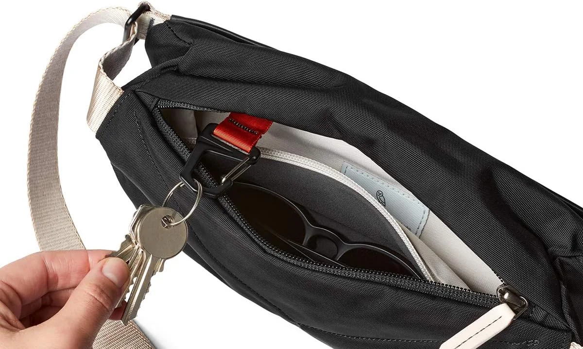 کیف کمری چرمی بلروی مدل Sling Mini Premium (4 لیتر، کیف کراس بادی چرمی، مناسب برای عینک آفتابی، تلفن، کیف پول و وسایل کوچک روزمره) - BlackSand کیف کمری چرمی بلروی مدل Sling Mini Premium (4 لیتر، کیف کراس بادی چرمی، مناسب برای عینک آفتابی، تلفن، کیف پول و وسایل کوچک روزمره) - BlackSand