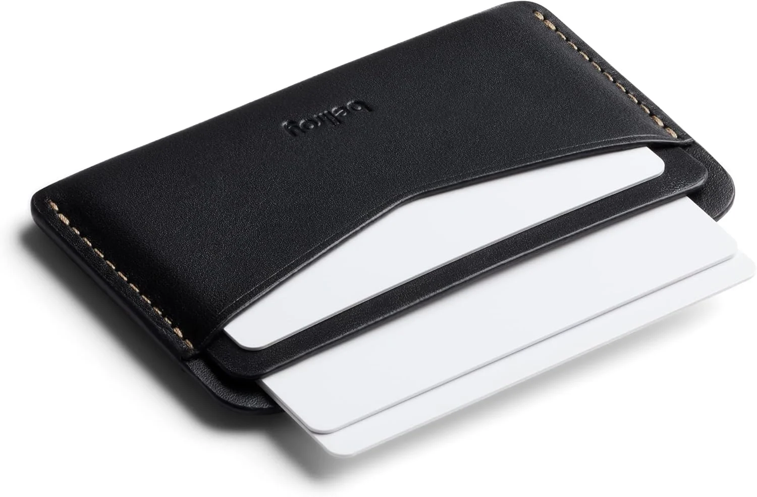 جاکارتی چرمی مینیمال Bellroy (دارای فضای کافی برای 4 کارت) - مشکی