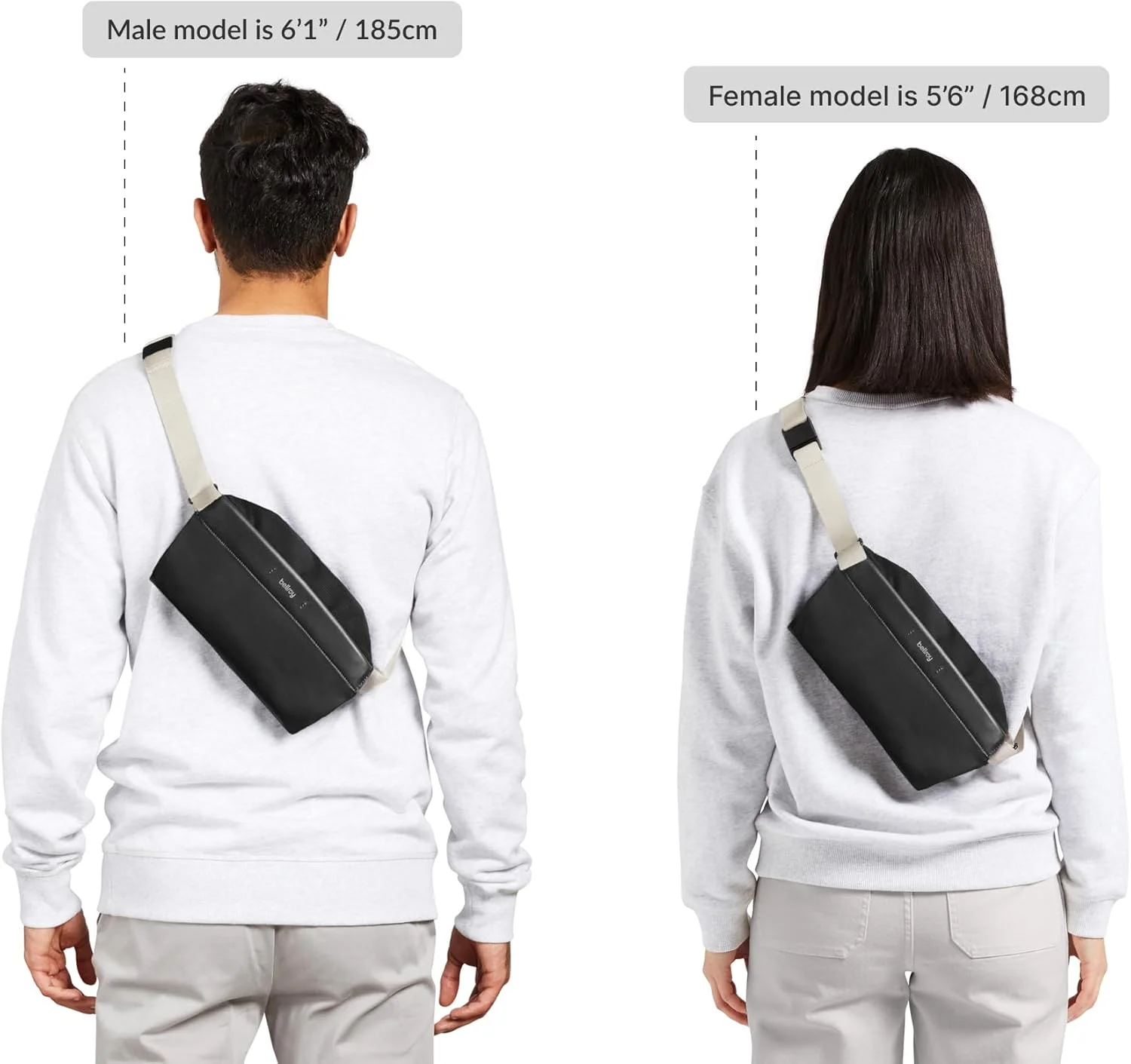 کیف کمری چرمی بلروی مدل Sling Mini Premium (4 لیتر، کیف کراس بادی چرمی، مناسب برای عینک آفتابی، تلفن، کیف پول و وسایل کوچک روزمره) - BlackSand کیف کمری چرمی بلروی مدل Sling Mini Premium (4 لیتر، کیف کراس بادی چرمی، مناسب برای عینک آفتابی، تلفن، کیف پول و وسایل کوچک روزمره) - BlackSand