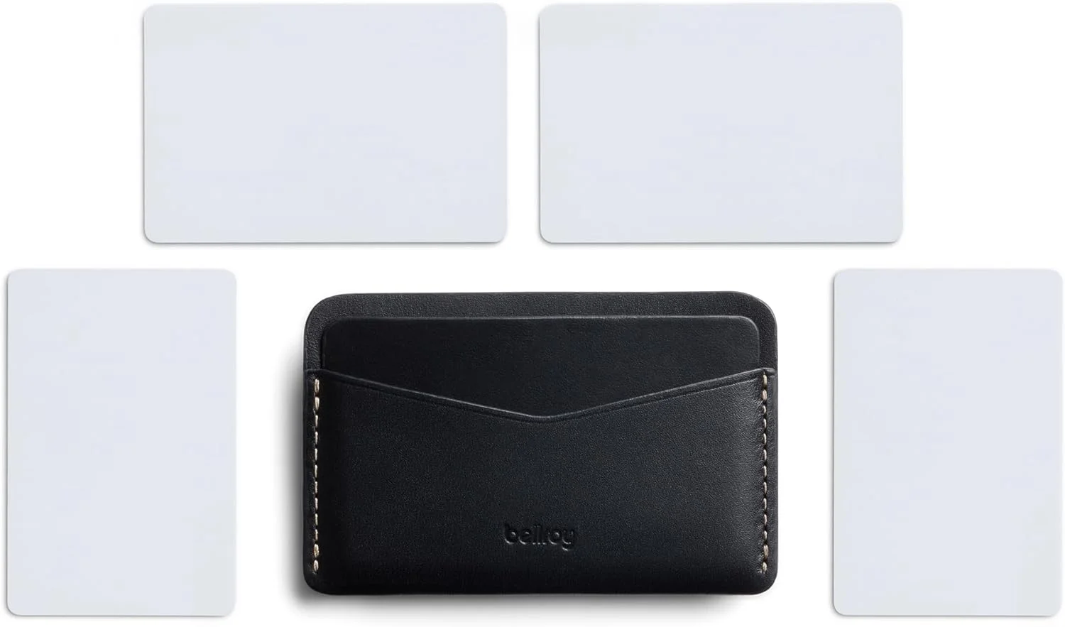 جاکارتی چرمی مینیمال Bellroy (دارای فضای کافی برای 4 کارت) - مشکی
