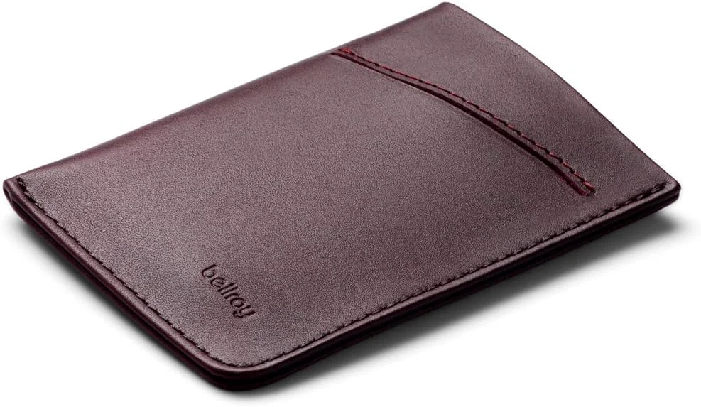 جاکارتی Bellroy (جاکارتی چرمی ممتاز یا کیف پول مینیمالیستی، گنجایش 2 تا 8 کارت یا کارت ویزیت، محل نگهداری اسکناس تاشده)