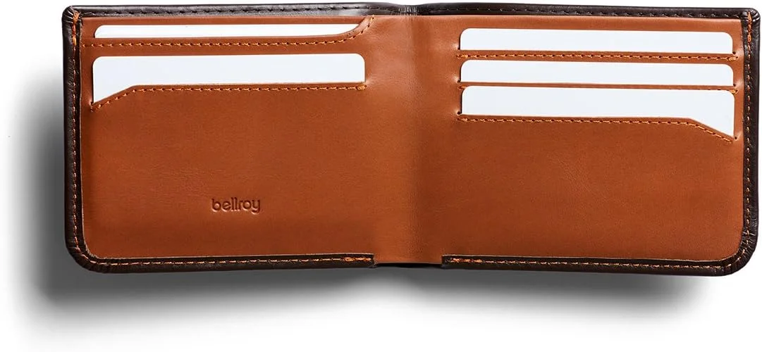 کیف پول Bellroy Hide & Seek (کیف پول چرمی باریک، محافظت شده با RFID، ظرفیت 5-12 کارت، کیف سکه، قسمت یادداشت تخت، جیب مخفی)