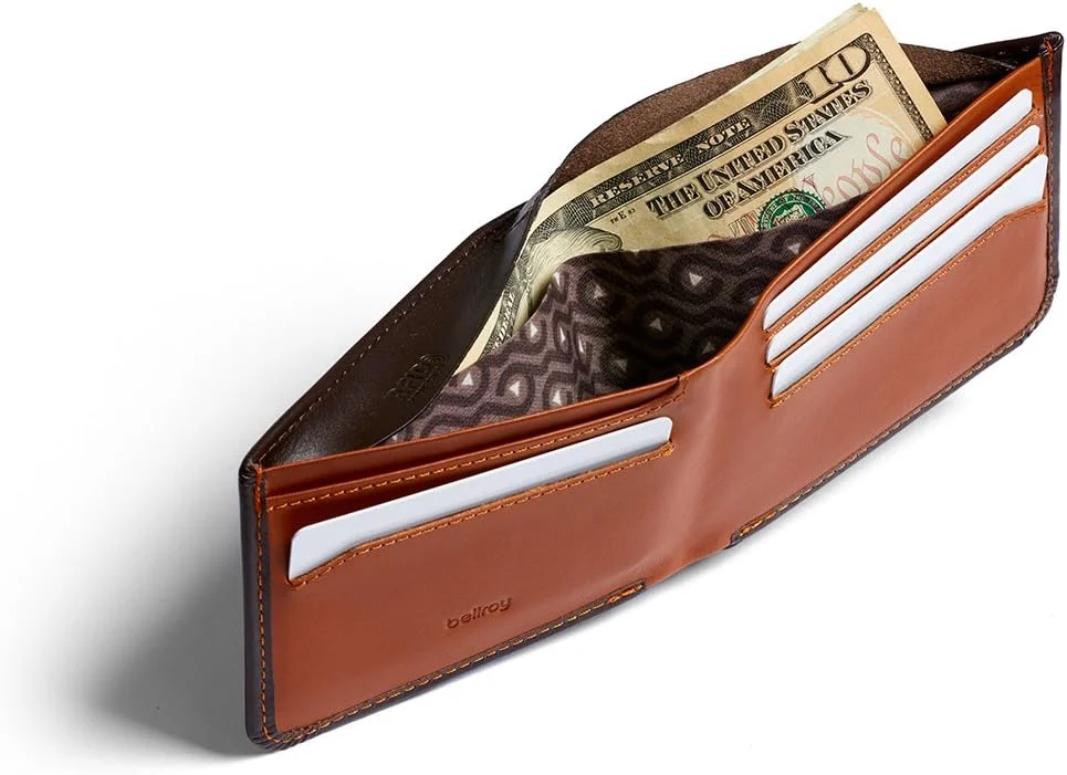 کیف پول Bellroy Hide & Seek (کیف پول چرمی باریک، محافظت شده با RFID، ظرفیت 5-12 کارت، کیف سکه، قسمت یادداشت تخت، جیب مخفی)