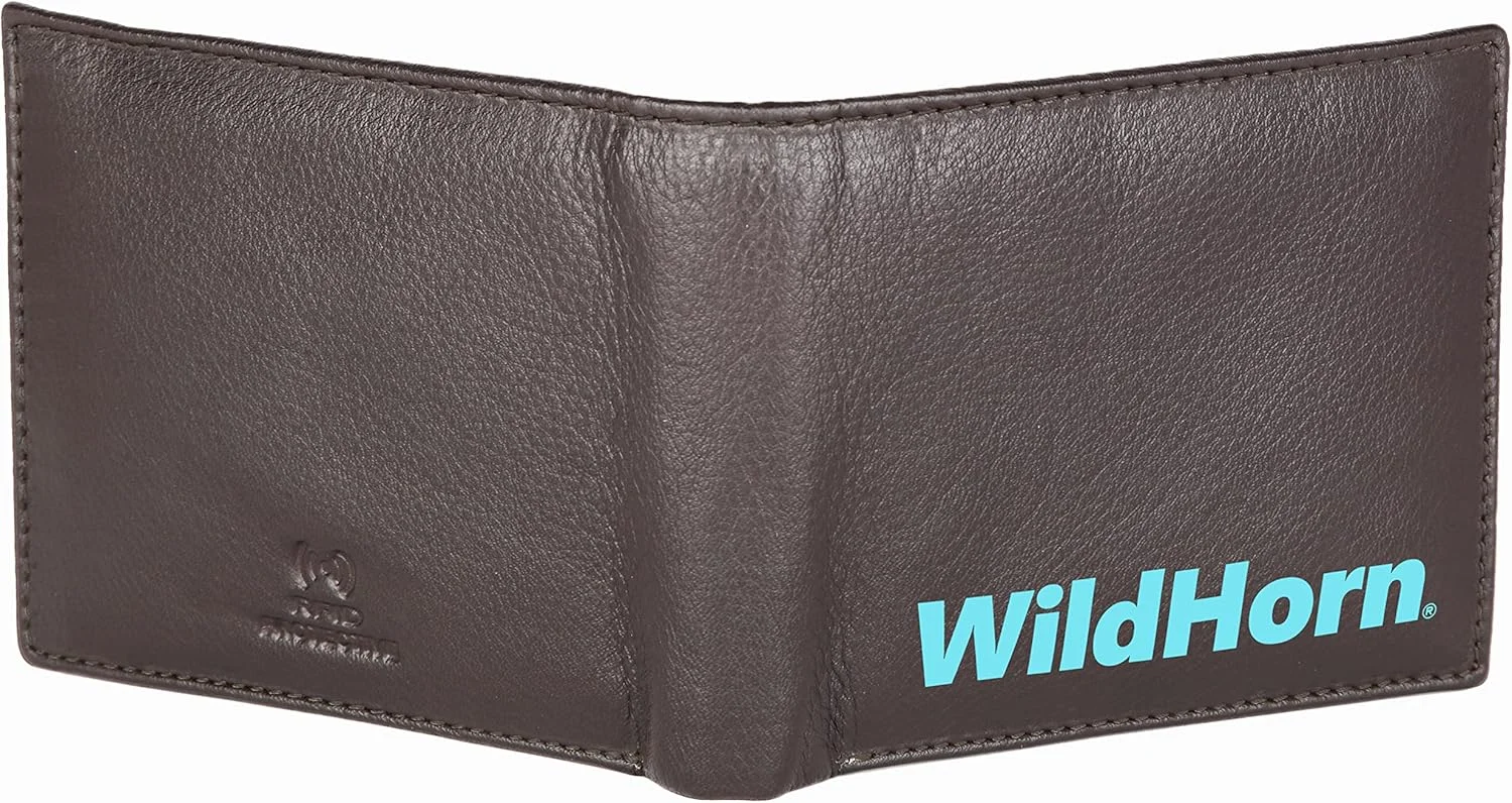 کیف پول چرمی مردانه WildHorn با طرح چاپی I | دوخت فوق العاده قوی | دست ساز | 8 جای کارت | 2 محفظه پول نقد