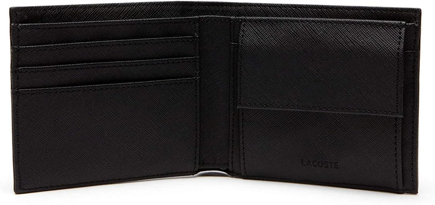 کیف پول مردانه لاکوست مدل S Billfold Coin چرم کوچک