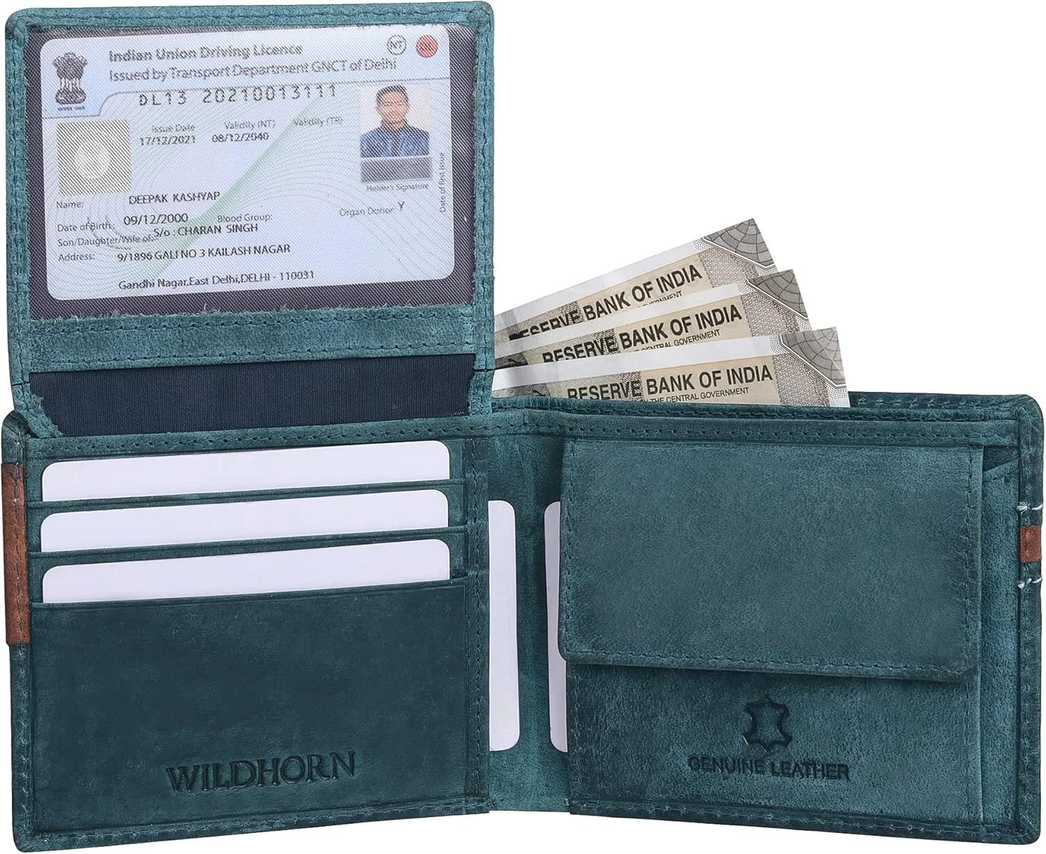 کیف پول چرمی مردانه WildHorn با محافظ RFID