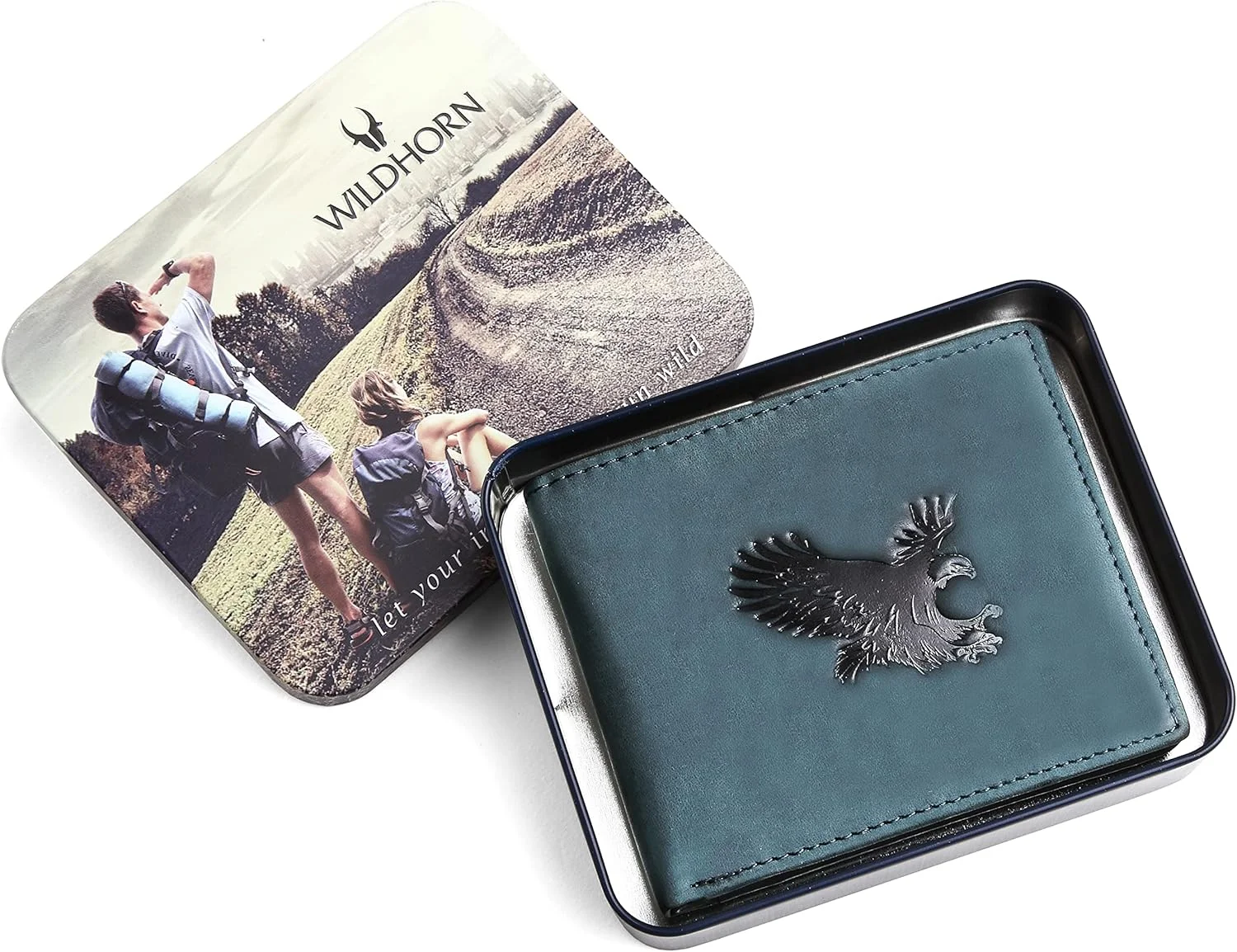 کیف پول چرم مردانه WildHorn آبی (WHEW5000BLUEHUNTER) کیف پول چرم مردانه WildHorn آبی (WHEW5000BLUEHUNTER)