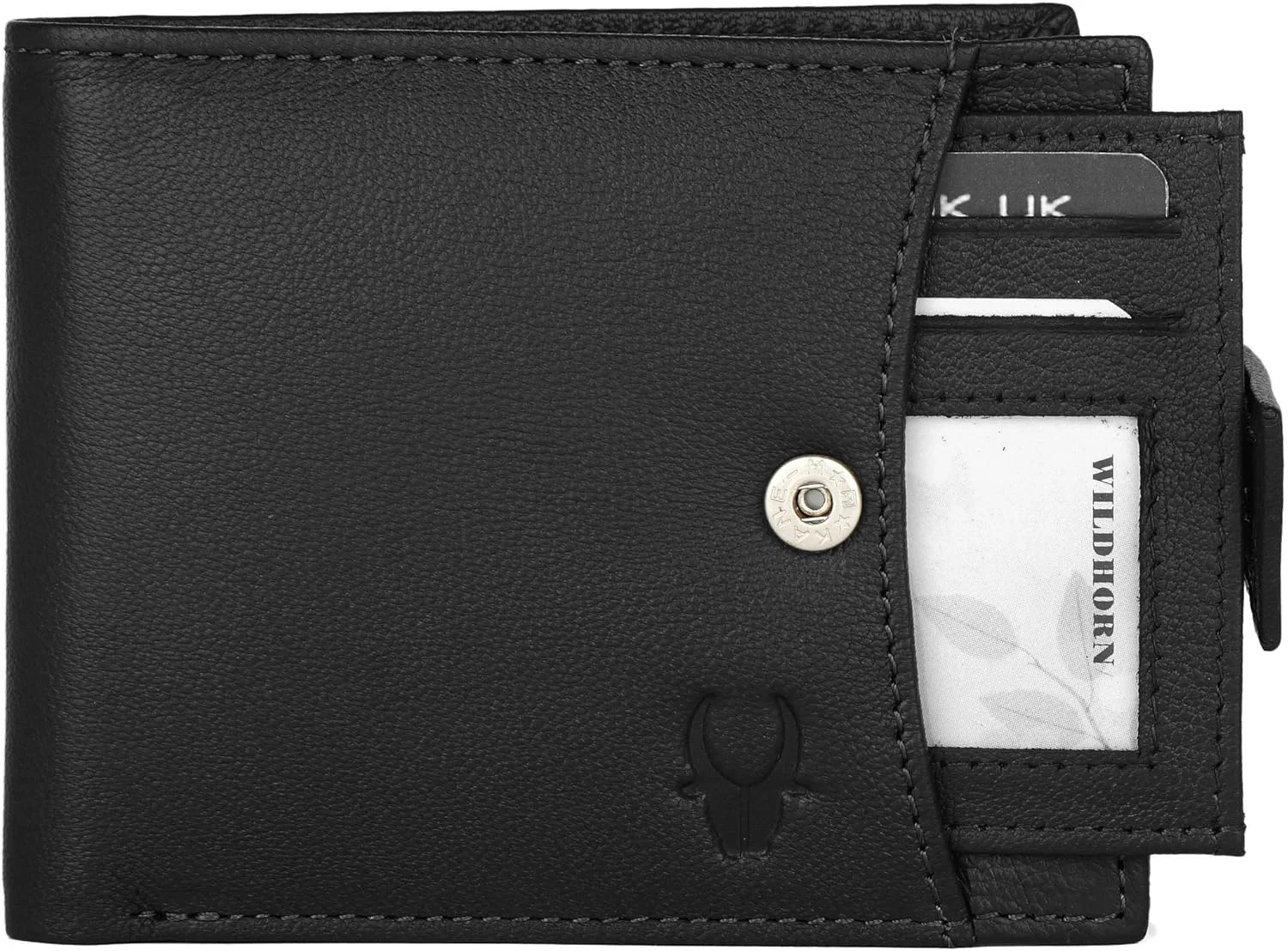 هدیه ست کیف پول چرمی WildHorn® و جاکارتی سافیانو آبی مردانه