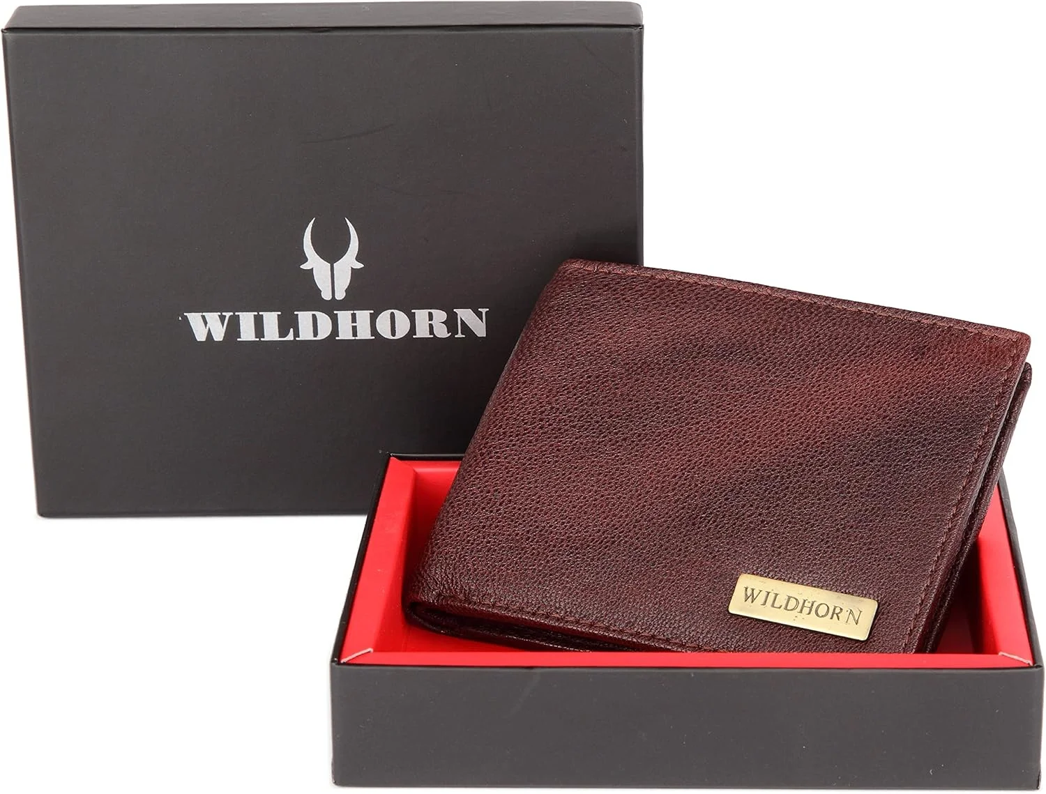 کیف پول مردانه چرم قهوه ای WildHorn هند (Wr5)، آبی