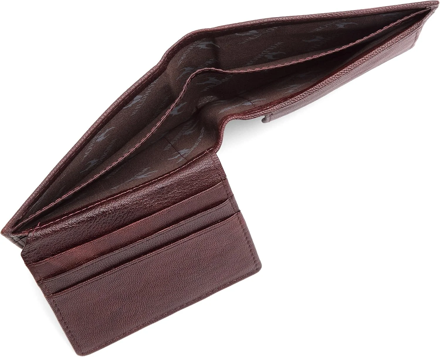 کیف پول مردانه چرم قهوه ای WildHorn هند (Wr5)، آبی
