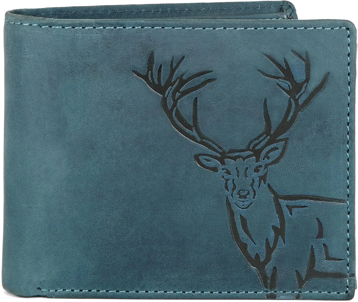 کیف پول چرمی مردانه WildHorn مدل Antlers Hunter (آبی) کیف پول چرمی مردانه WildHorn مدل Antlers Hunter (آبی)