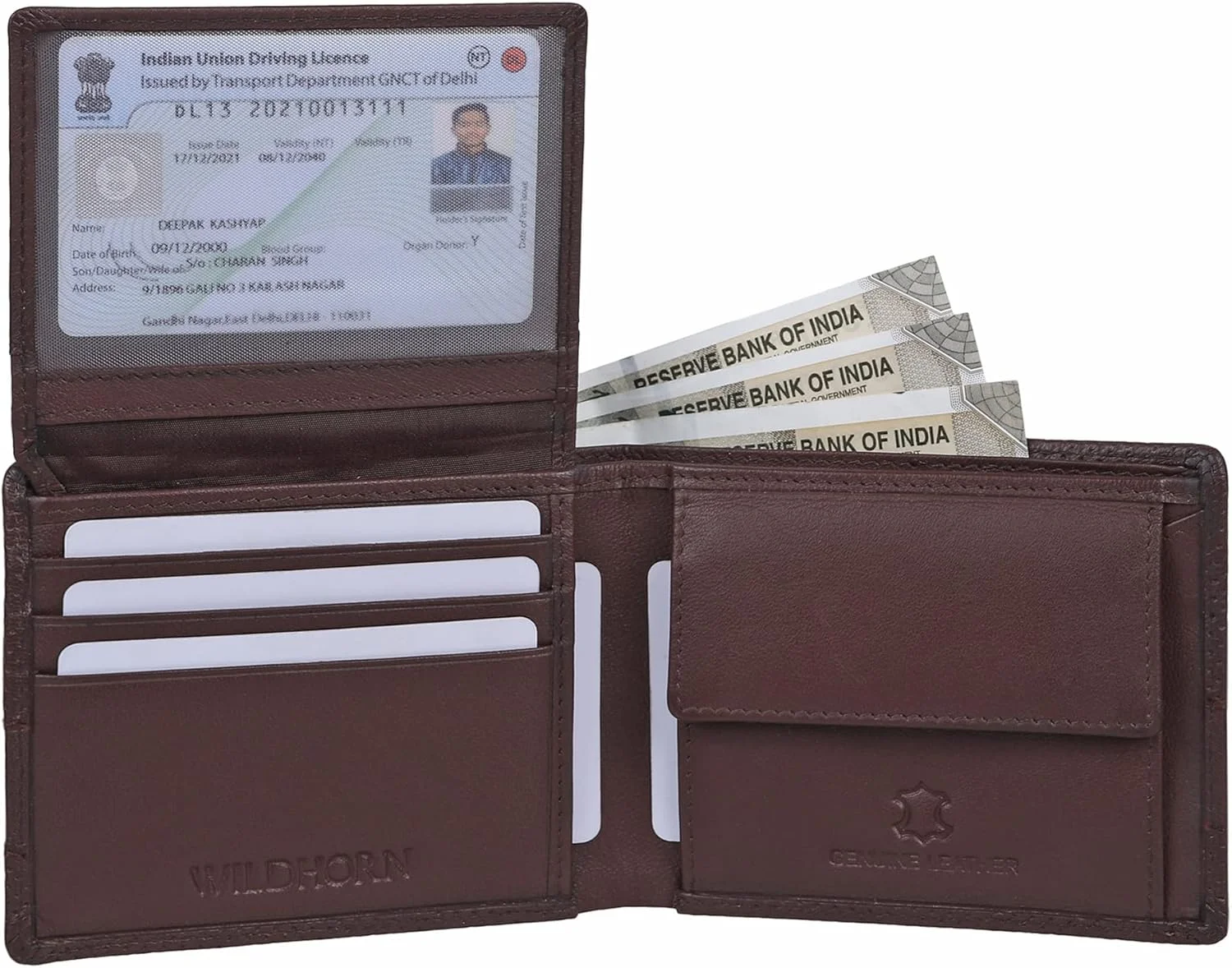 کیف پول چرمی مردانه WildHorn با محافظ RFID