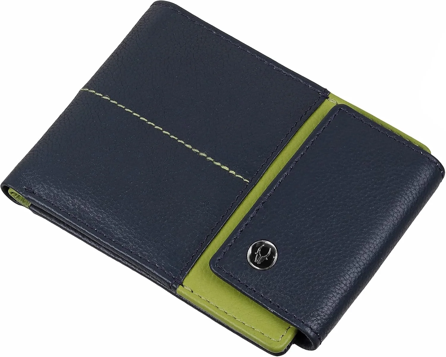 کیف پول چرمی مردانه WildHorn، چرم دانه دار، دوخت فوق العاده قوی، دست ساز، مسدود کننده RFID، سایز One Size