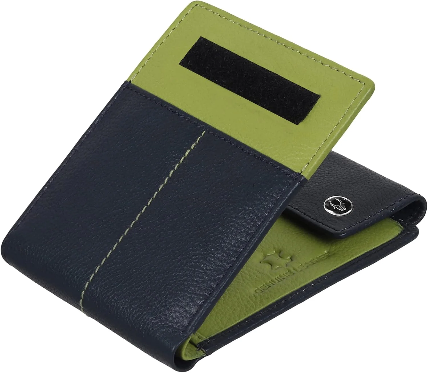 کیف پول چرمی مردانه WildHorn، چرم دانه دار، دوخت فوق العاده قوی، دست ساز، مسدود کننده RFID، سایز One Size