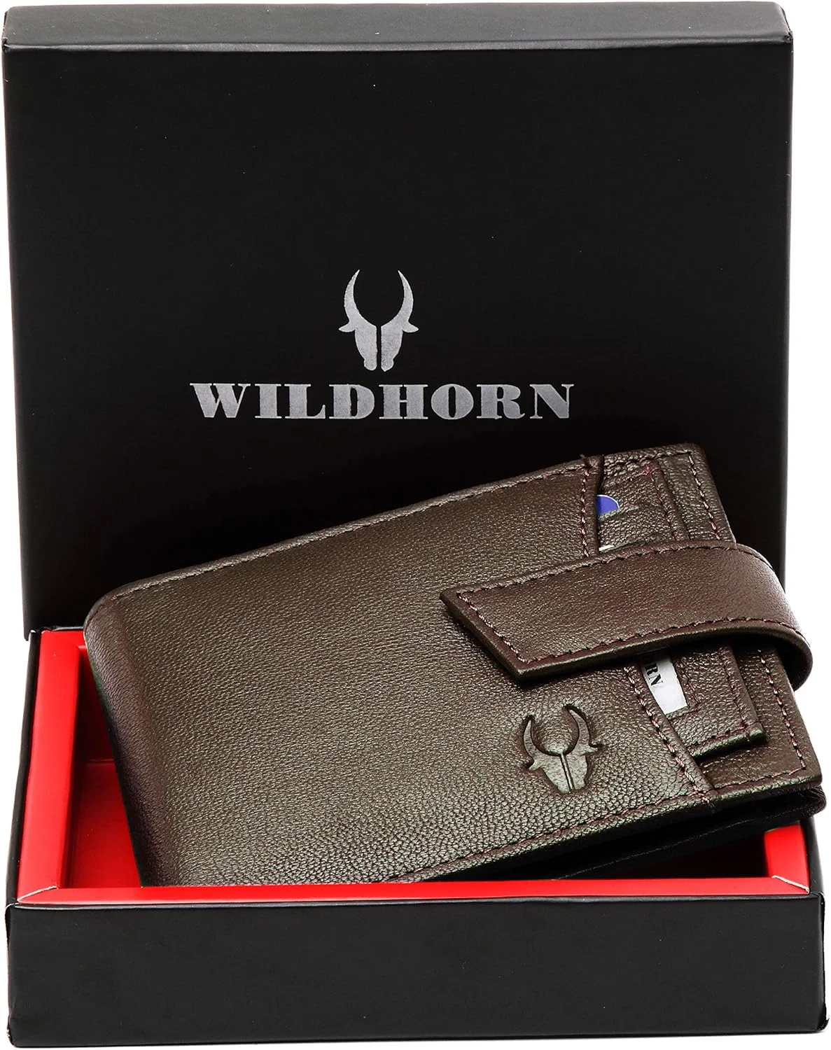 کیف پول مردانه قهوه ای Wildhorn Wildhorn India (Wh2066Abrownnappa)