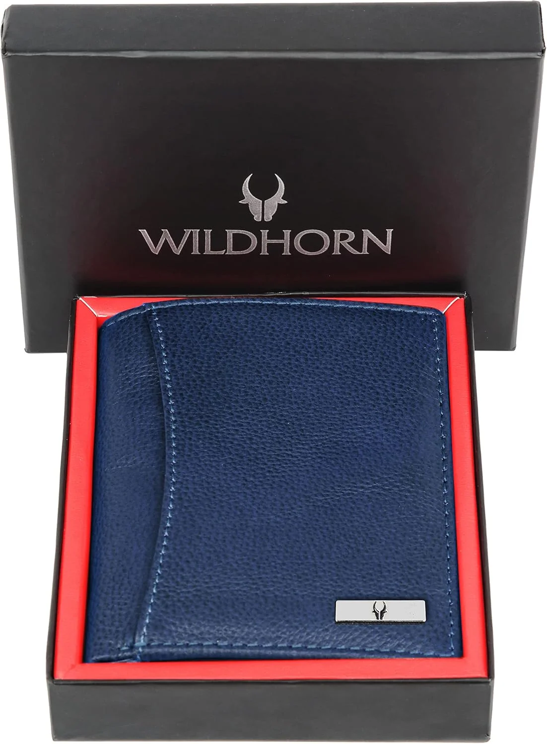 کیف پول چرمی مردانه WildHorn، چرم دانه دار، دوخت فوق العاده قوی، دست ساز، مسدود کننده RFID
