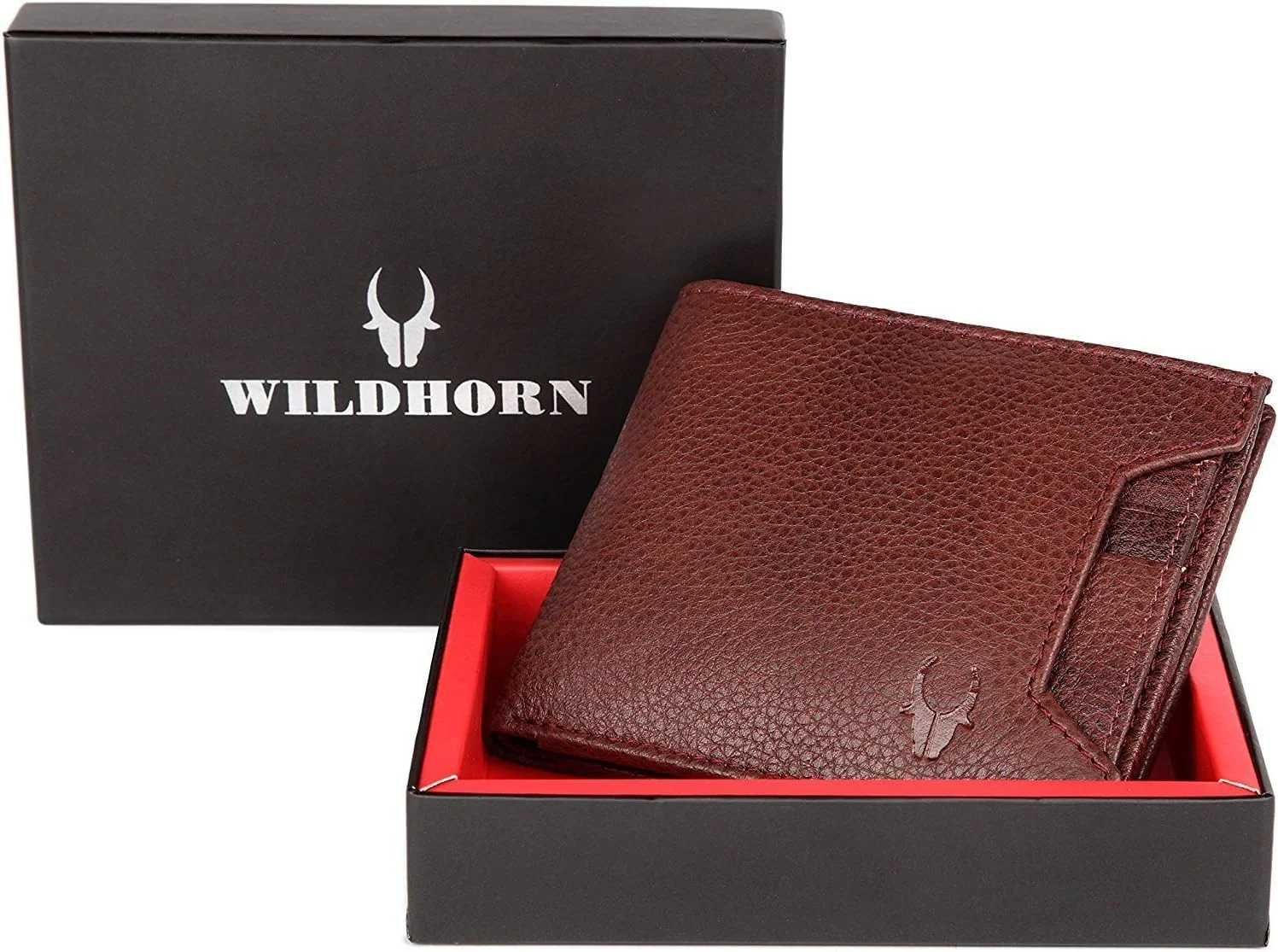 کیف پول مردانه قهوه ای بمبئی WILDHORN (WH2074A B.BROWN)