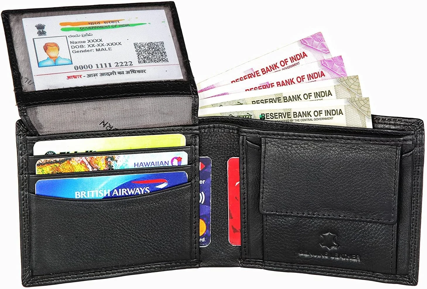 ست هدیه کیف پول چرم اصل محافظت شده با RFID و کمربند مردانه Wildhorn، سایز آزاد