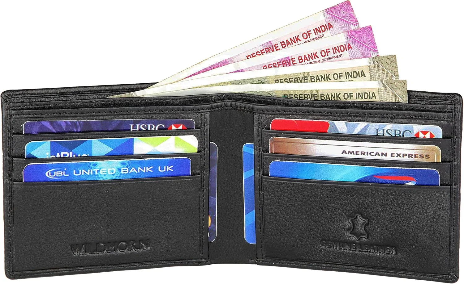 کیف پول چرمی مردانه WildHorn® با محافظ RFID