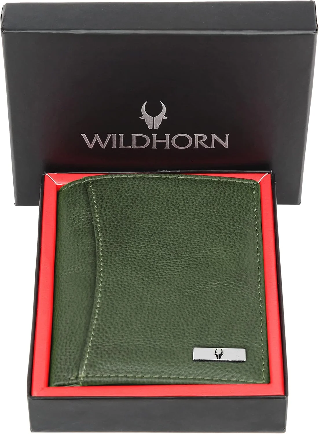 کیف پول چرمی مردانه WildHorn با دوخت فوق العاده قوی، دست ساز، مسدود کننده RFID، سایز One Size
