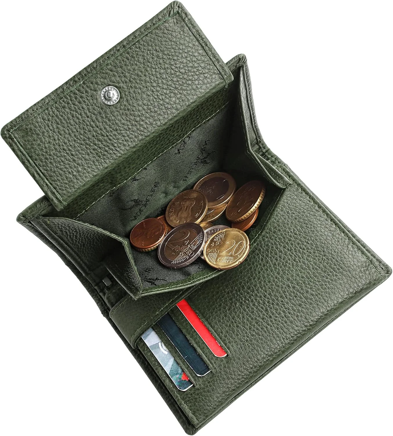 کیف پول چرمی مردانه WildHorn با دوخت فوق العاده قوی، دست ساز، مسدود کننده RFID، سایز One Size