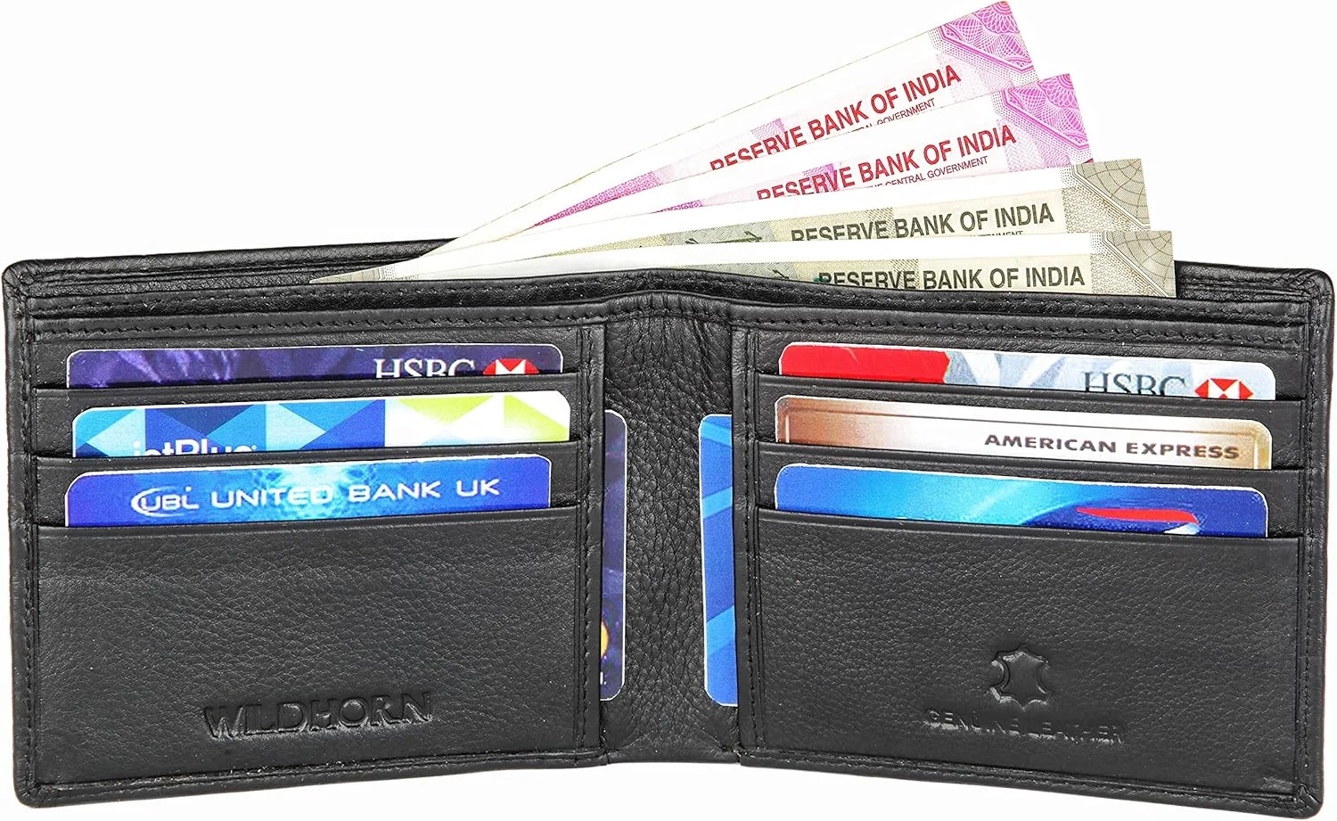 کیف پول چرمی مردانه WildHorn® با محافظ RFID