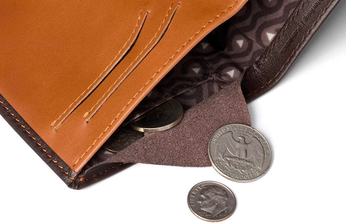 کیف پول چرمی باریک Bellroy Note Sleeve، نسخه های RFID موجود است (حداکثر 11 کارت و پول نقد)