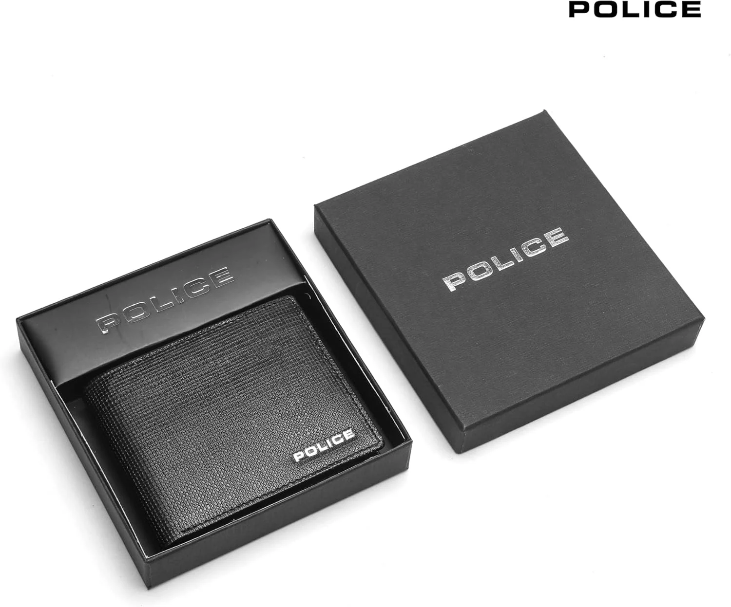کیف پول چرمی مردانه پلیس مدل Bi-Fold با جای سکه، طراحی ممتاز، هدیه برای آقایان، مشکی، PT7248072_6-1