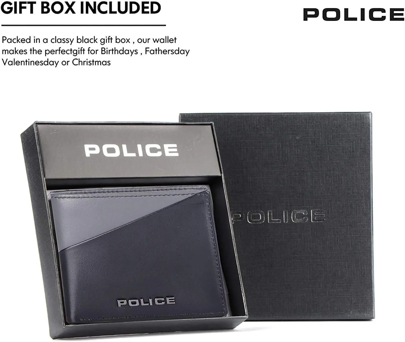کیف پول چرمی مردانه پلیس باس با RFID (PT2978999_5-56_Navy/Black)