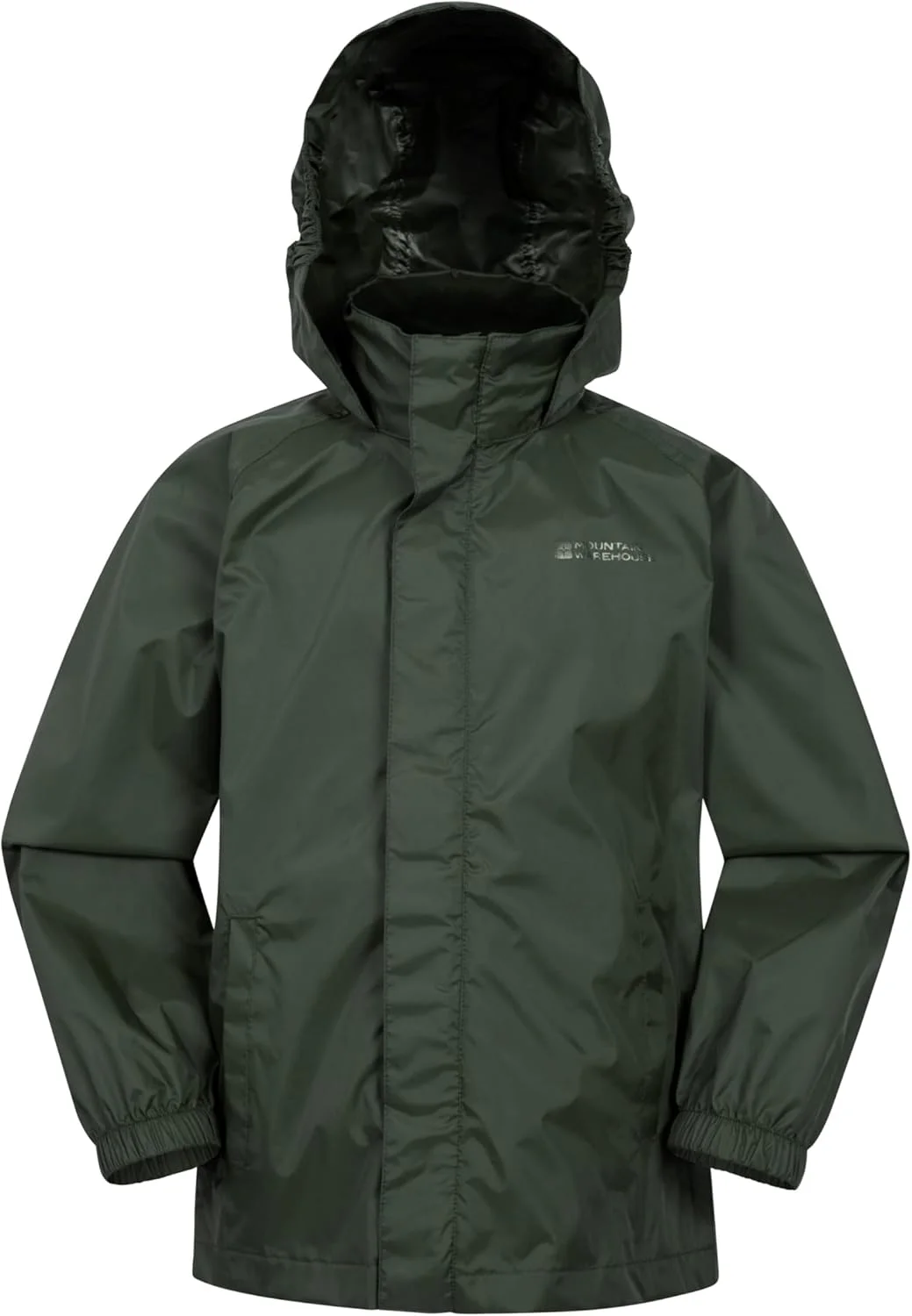 کاپشن ضد آب بچه گانه Mountain Warehouse Pakka - مقاوم در برابر باد، سبک وزن، تنفس پذیر، بارانی برای دختران و پسران، کیف جمع شو - برای باران، پاییز، زمستان