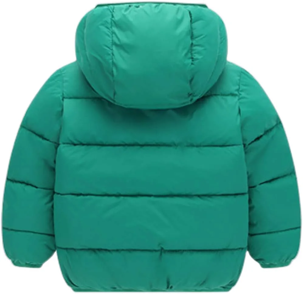 Miyanuby ژاکت بیرونی کلاه دار کودک نوپا، پسرانه دخترانه ضخیم گرم کت زمستانی 2-7 سال