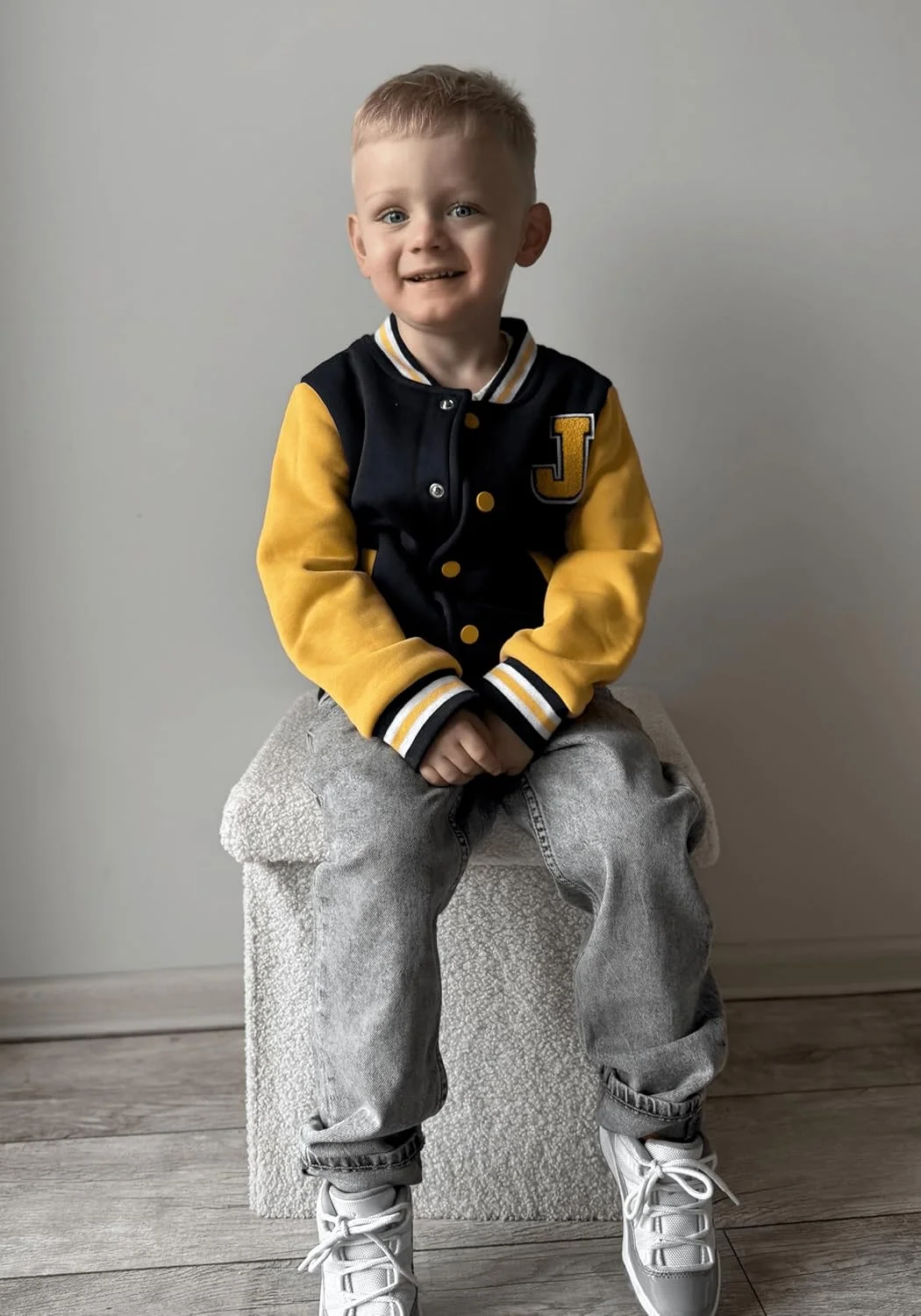 کت بیسبال بچه گانه Volunboy، ژاکت Letterman، کت پاییزی زمستانی پشمی، لباس بیرونی وینتیج