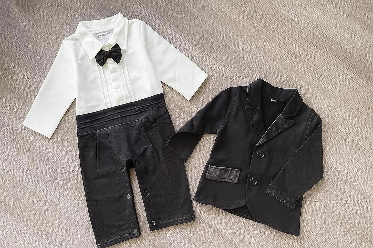 ست رامپر تاکسیدو و ژاکت پسرانه Stylesilove - لباس رسمی 2 تکه