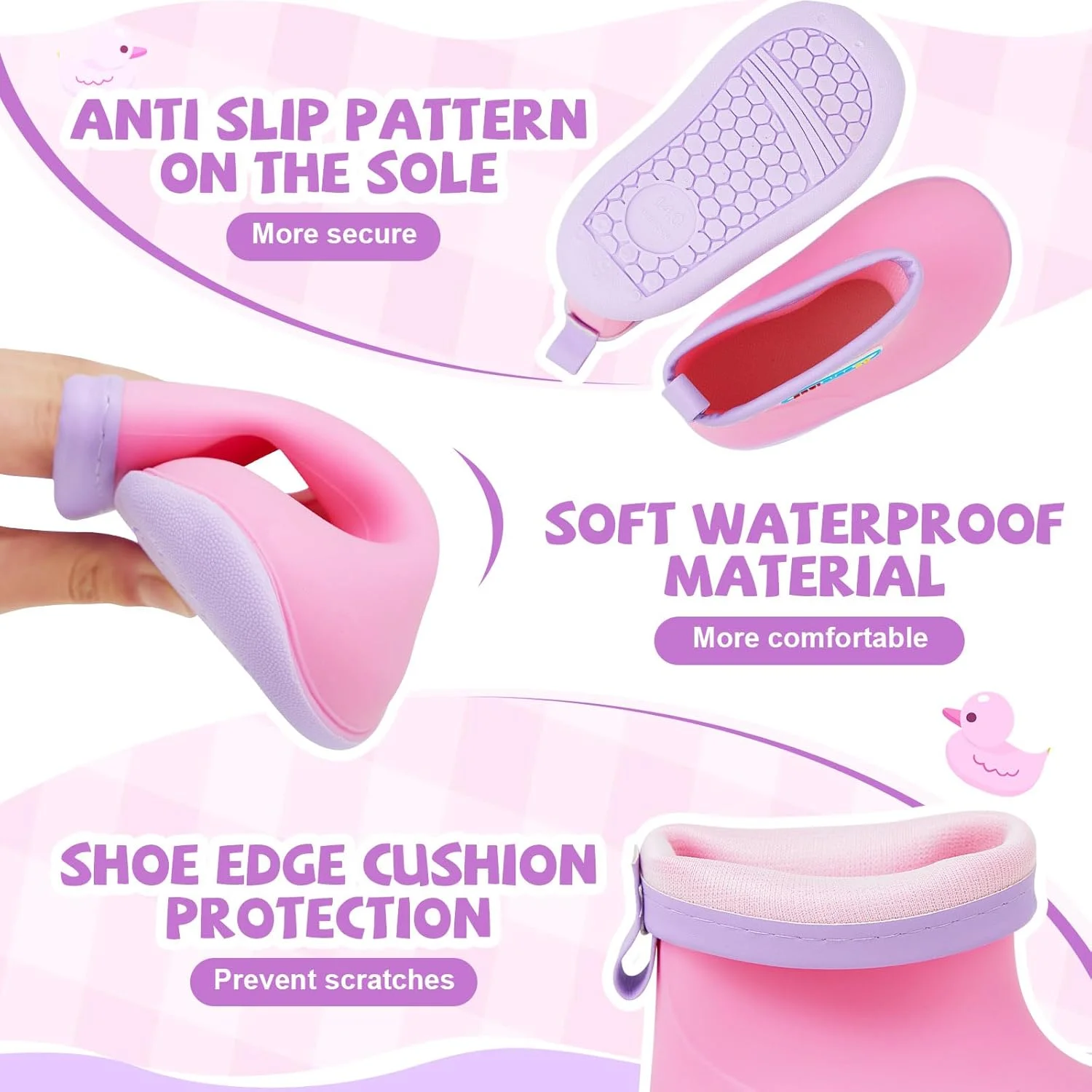 ست بارانی و چکمه بارانی 2 تکه Twistover برای کودکان نوپا، ژاکت زیپ دار کلاه دار کارتونی و کفش بارانی کوتاه برای پسران و دختران کوچک ست بارانی و چکمه بارانی 2 تکه Twistover برای کودکان نوپا، ژاکت زیپ دار کلاه دار کارتونی و کفش بارانی کوتاه برای پسران و دختران کوچک