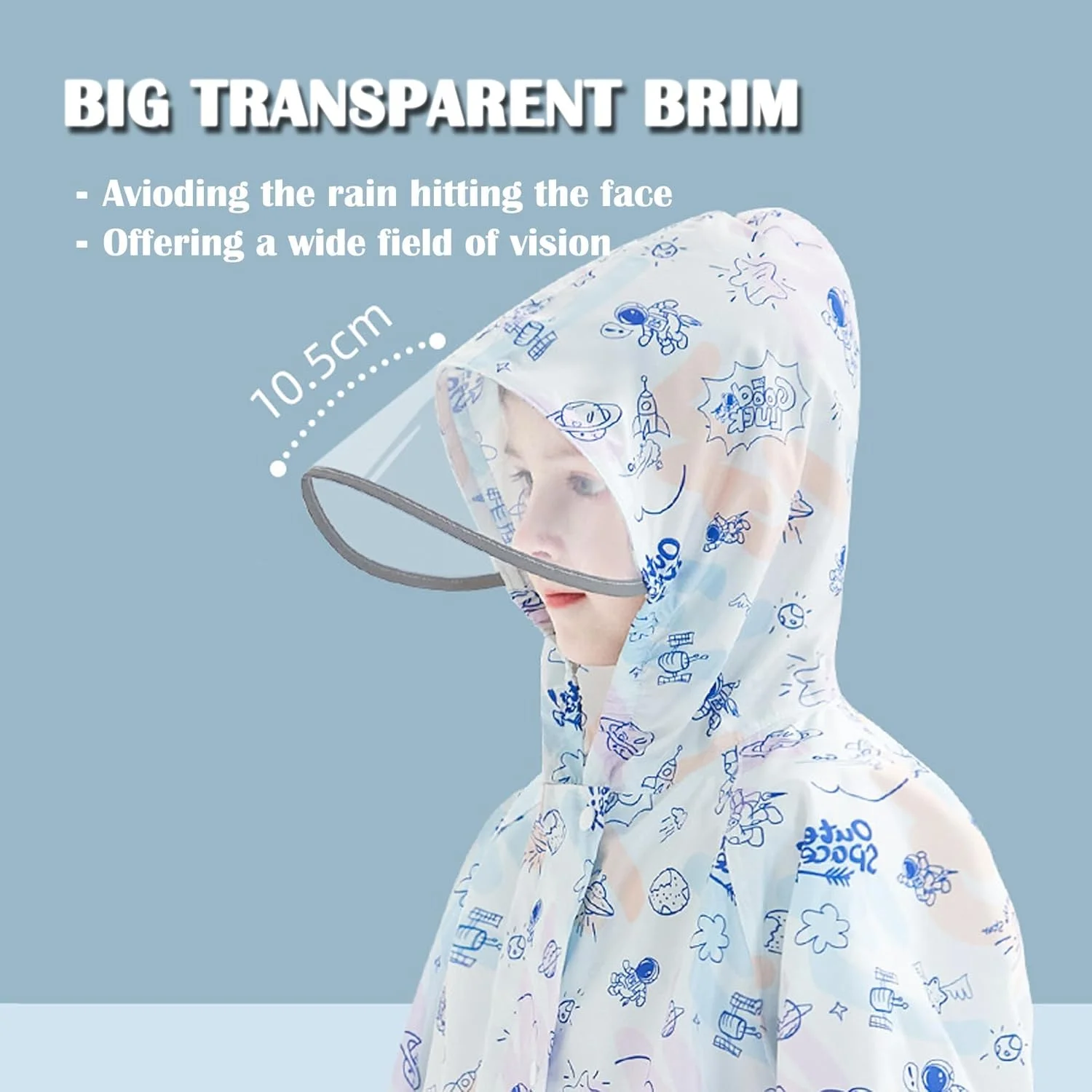 بارانی ضد آب کودکانه TERRIFI، پانچو بارانی قابل حمل EVA، مناسب برای دختران و پسران، کاپشن بارانی کودکانه، بارانی قابل استفاده مجدد برای کودکان، مناسب برای کوهنوردی، دوچرخه سواری، پیاده روی، کمپینگ، سایز L بارانی ضد آب کودکانه TERRIFI، پانچو بارانی قابل حمل EVA، مناسب برای دختران و پسران، کاپشن بارانی کودکانه، بارانی قابل استفاده مجدد برای کودکان، مناسب برای کوهنوردی، دوچرخه سواری، پیاده روی، کمپینگ، سایز L