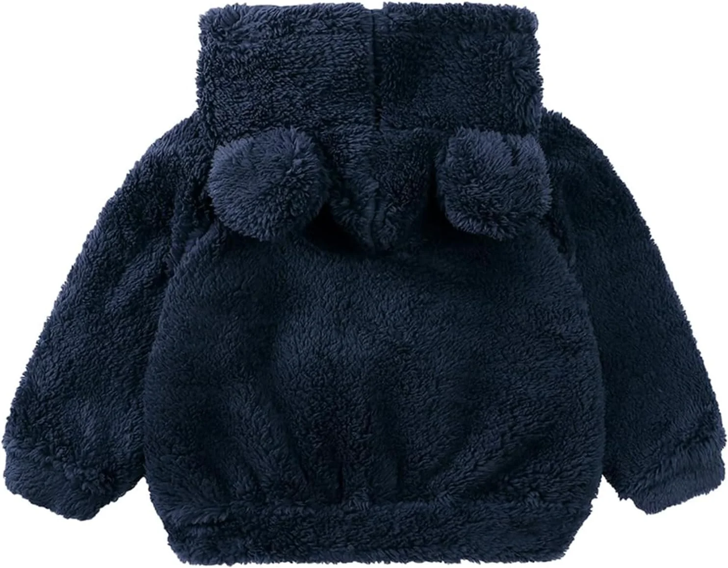 ژاکت پشمی کودکانه LUVCES دخترانه پسرانه کلاه دار زیپ دار گوش خرسی گرم کت زمستانی لباس بیرونی بچه گانه