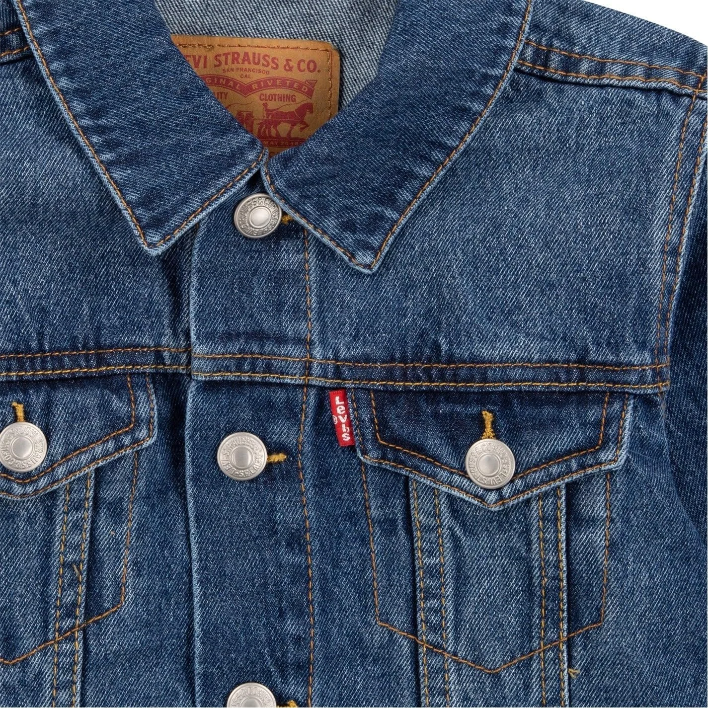 جلیقه جین پسرانه لیویز بچه گانه مدل Lvb Trucker Jacket