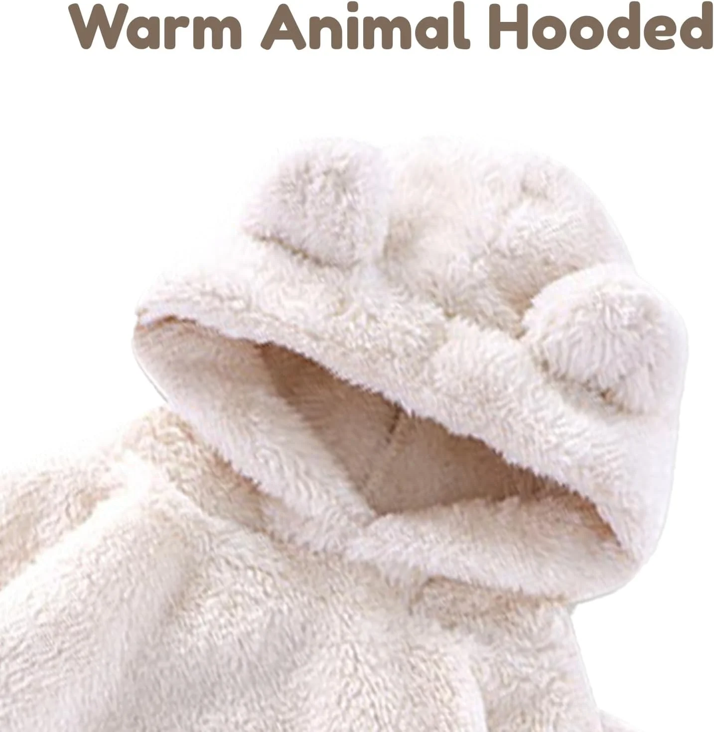 ست بلوز و شلوار گرم پشمی کلاه دار نوزادی JiAmy مناسب فصل زمستان، لباس ورزشی نرم و لطیف، طرح ساده، دو تکه، مناسب دختران و پسران 12 ماهه تا 4 ساله