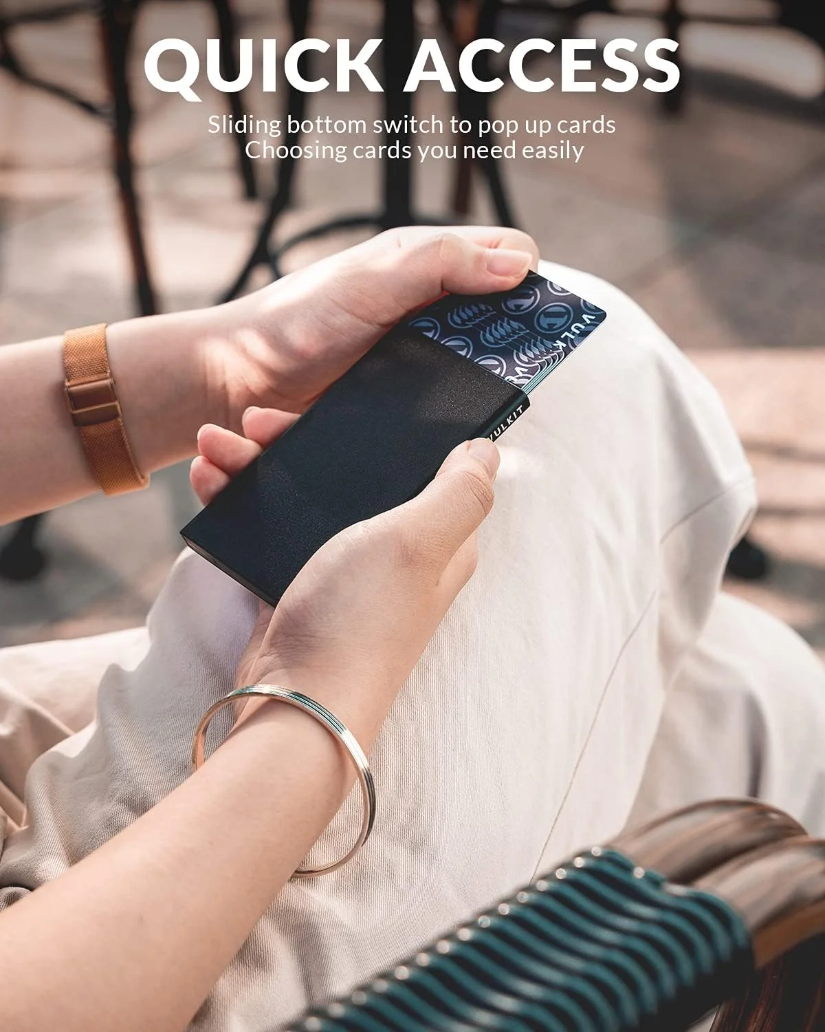 کیف کارت VULKIT برای مردان، جا کارتی اعتباری، محافظ RFID، کیف کارت پاپ آپ، کیف پول مینیمالیستی باریک RFID برای زنان کیف کارت VULKIT برای مردان، جا کارتی اعتباری، محافظ RFID، کیف کارت پاپ آپ، کیف پول مینیمالیستی باریک RFID برای زنان